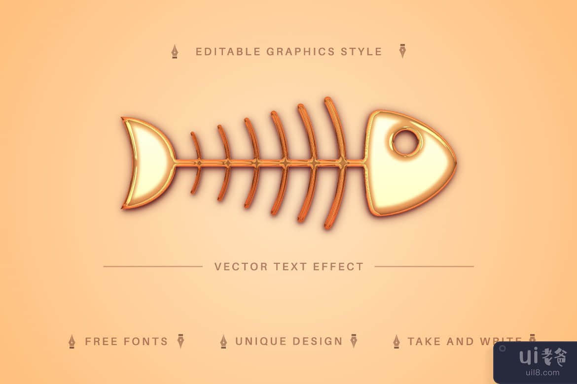 Caramel - 可编辑的文本效果，字体样式(Caramel - Editable Text Effect, Font Style)插图2