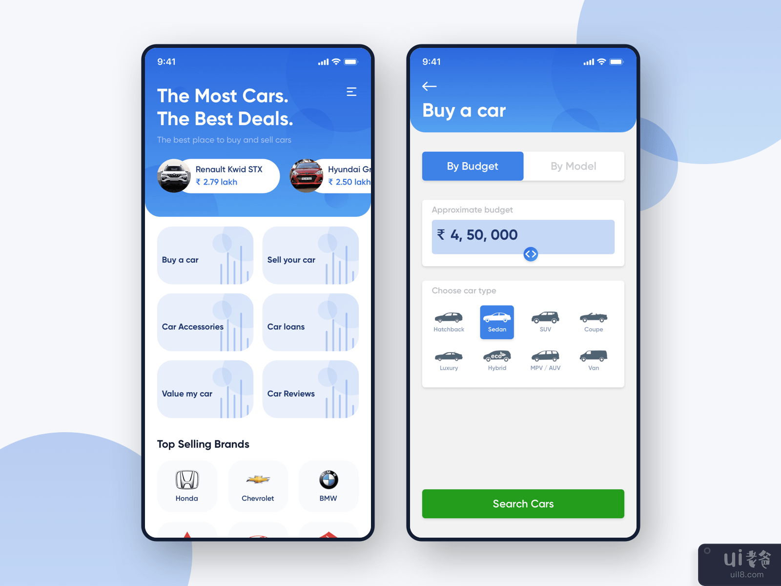 汽车市场应用概念(Car Marketplace App Concept)插图3