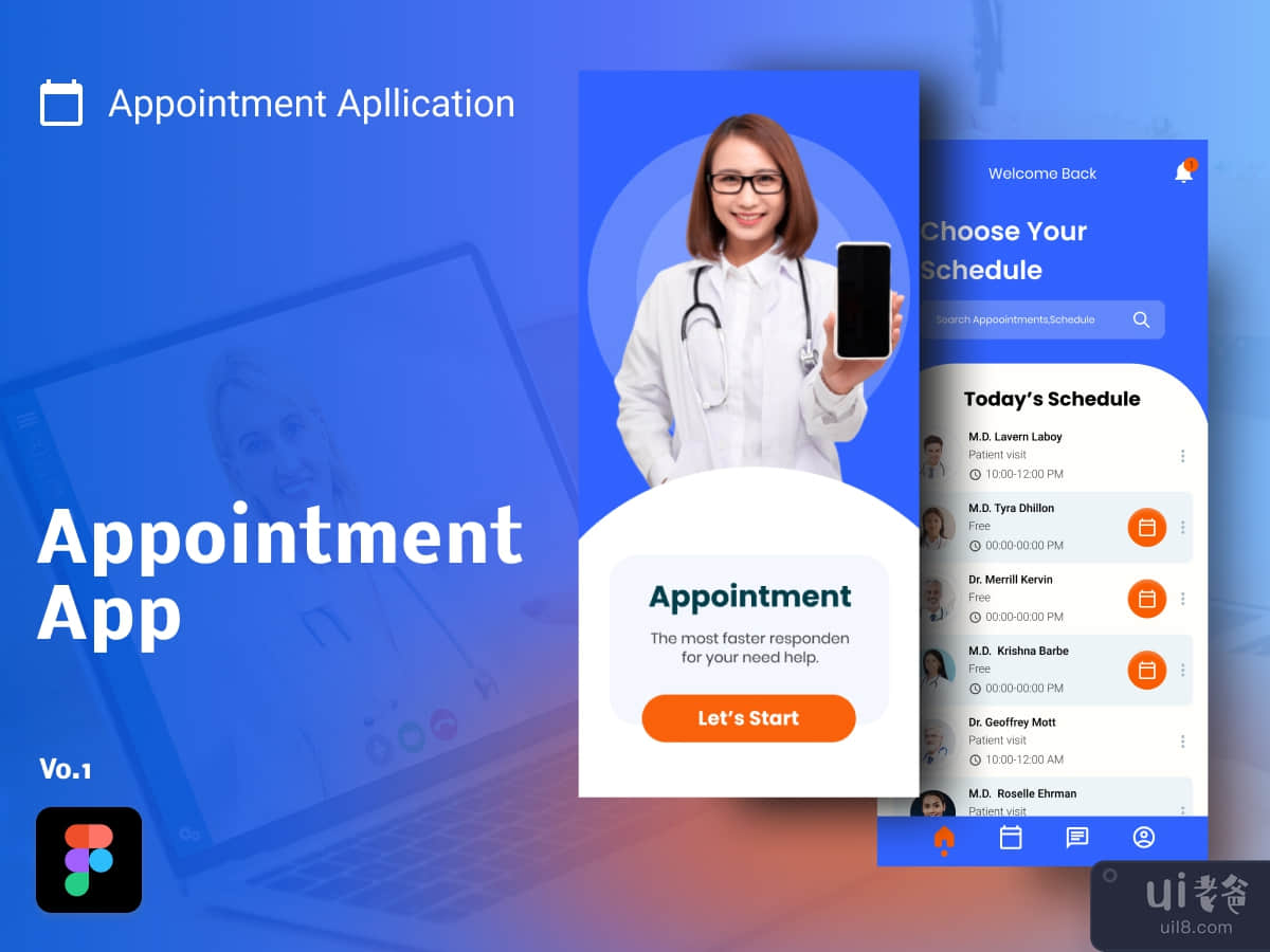 appointment app ui kits